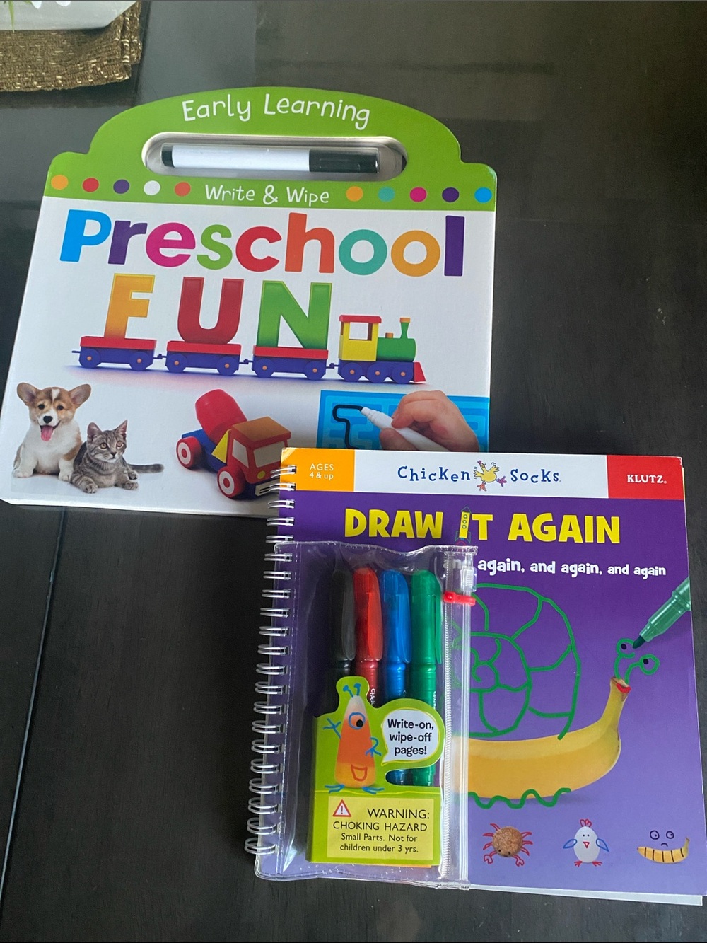 NEW🌈 Klutz Draw It Again and Write & Wipe Preschool DIY Activities